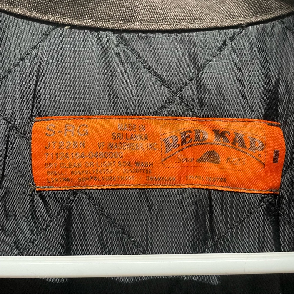 RedKap Louisiana State Parks Slash Pocket Quilt Lined Jacket // S - Picture 5 of 7